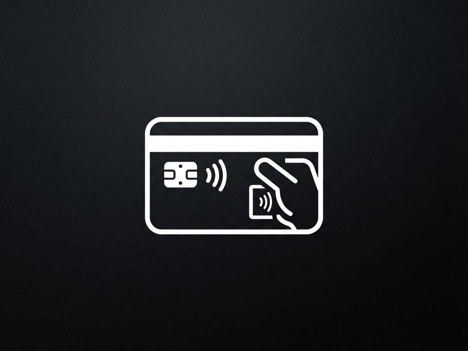 Icône de paiement électronique abstraite