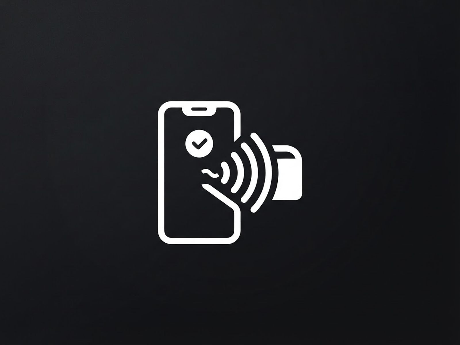 Icône de paiement mobile abstraite